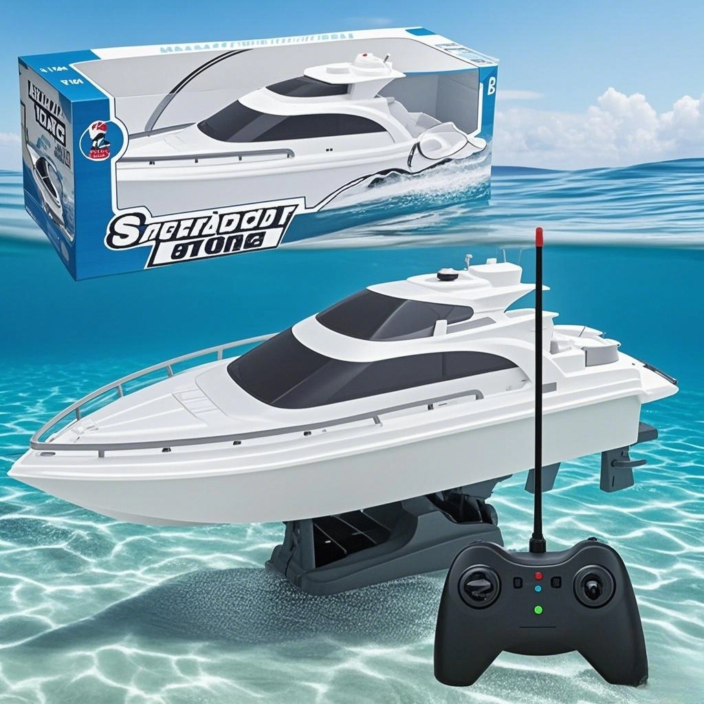 Rc Hobby Grade Boat - Высокоскоростная радиоуправляемая лодка-игрушка для мальчиков, водонепроницаемая