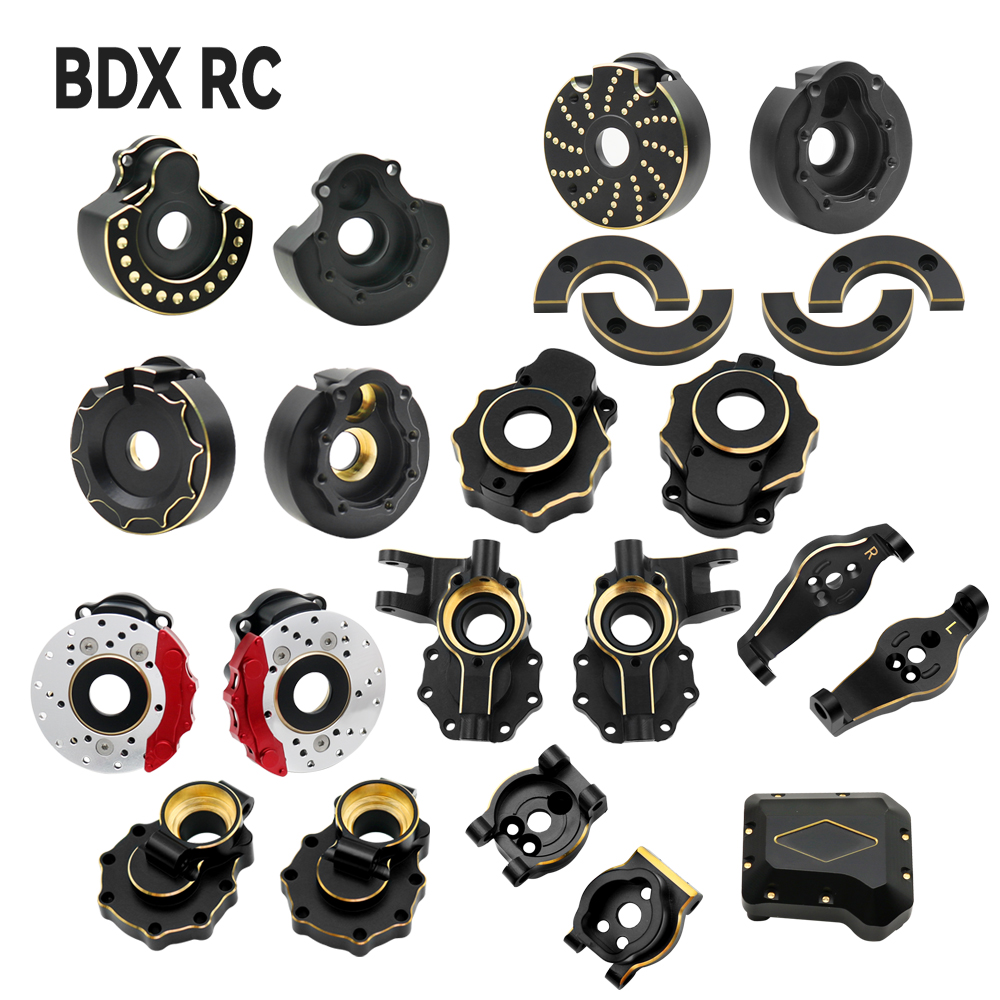 Rc Hobby Warehouse - Корпус портальной оси, латунная черная рулевая